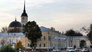 Главная площадь Калуги, где Александра Моргун устроилась на преподавательскую работу.